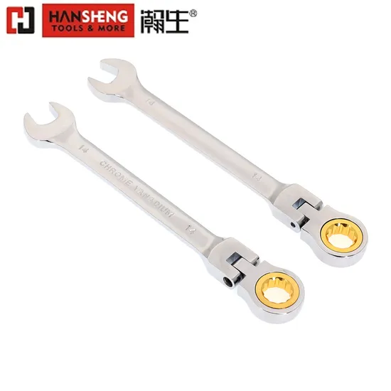 Made of Carbon Steel, Combination Wrench Set, Professional Hand Tool, Hardware, Ratchet Combination Wrench, Spanner 